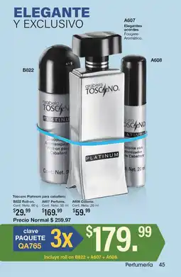 Arabela Toscano Platinum para caballero oferta