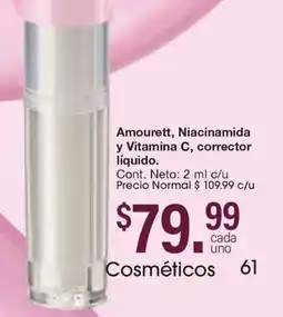Arabela Amourett, Niacinamida y Vitamina C, corrector líquido oferta