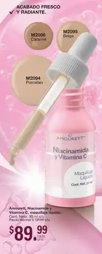 Arabela Amourett Niacinamida y Vitamina C maquillaje líquido oferta