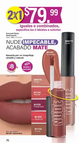 Arabela Amourett Nude labial liquido oferta