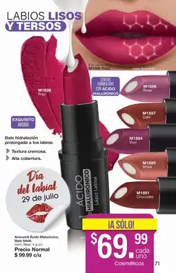 Arabela Amourett Ácido Hialurónico, lápiz labial oferta