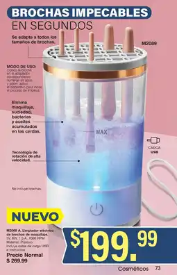 Arabela M2089 A. Limpiador eléctrico de brochas de maquillaje oferta