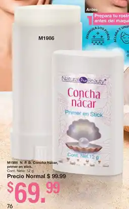 Arabela Natural Pro Beauty Concha Nácar Primer en Stick oferta