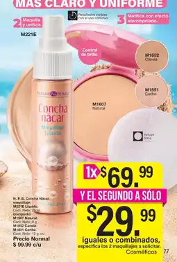 Arabela Natural Pro Beauty Concha Nácar Maquillaje Líquido oferta