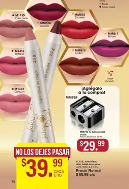 Arabela N. P. B. Jalea Real, lápiz labial en crayón oferta