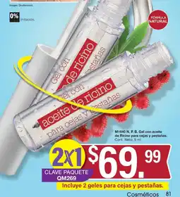 Arabela N. P. B. Gel con aceite de Ricino para cejas y pestañas oferta