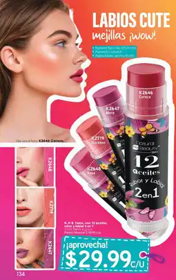 Arabela Natural Pro Beauty Teens 12 Aceites Rubor y Labial 2 en 1 oferta