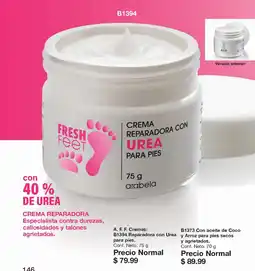 Arabela Arabela fresh feet crema reparadora con urea para pies oferta