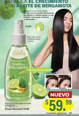 Arabela arabela natural Tónico Capilar con Aceite de Bergamota oferta