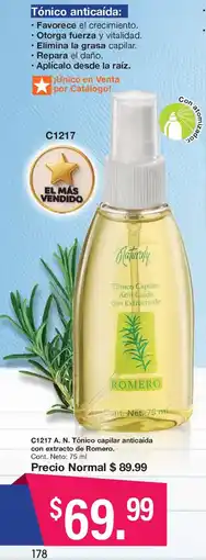 Arabela Naturally Tónico capilar anticaida con extracto de Romero oferta