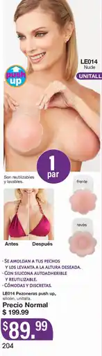 Arabela LE014 Pezoneras push up oferta