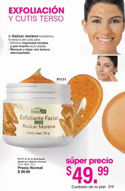 Arabela Exfoliante facial con azucar morena oferta