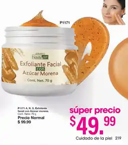 Arabela arabela Natural skin Exfoliante Facial con Azúcar Morena oferta