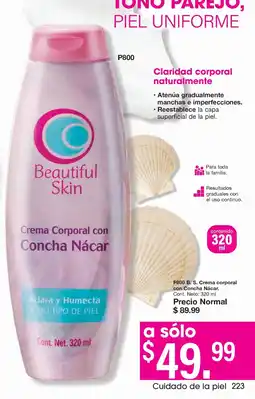 Arabela Beautiful Skin Crema Corporal con Concha Nácar oferta