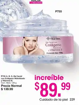 Arabela Gel Facial con Colágeno Hidrolizado y Vitamina E oferta