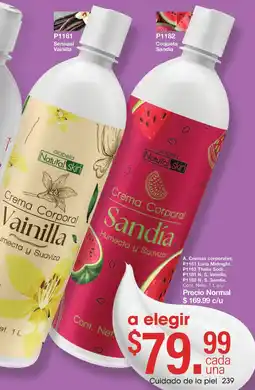 Arabela arabela Natural skin Crema Corporal Vainilla Crema Corporal Sandía oferta