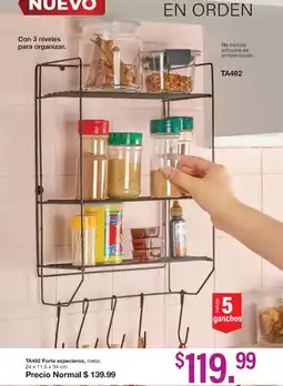 Arabela Porta especieros, metal oferta