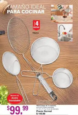 Arabela Juego de 4 coladores oferta