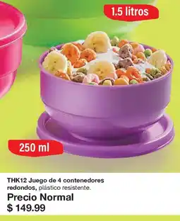 Arabela THK12 Juego de 4 contenedores redondos oferta