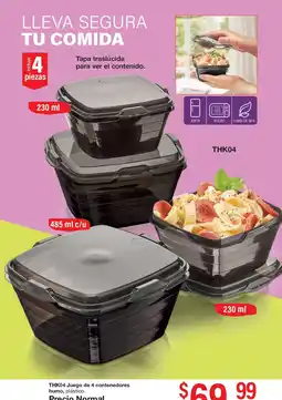 Arabela THK04 Juego de 4 contenedores oferta