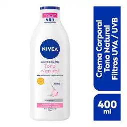 Farmacias YZA Nivea Crema Corp Aclarado Natural 400Ml oferta