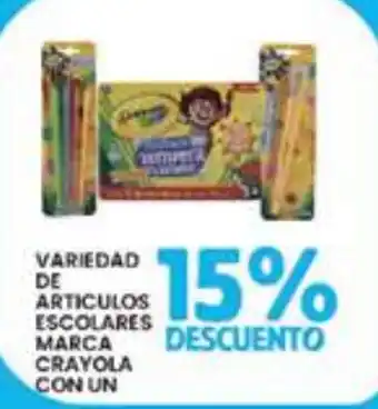 Crayola variedad de articulos escolares
