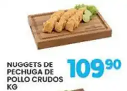 Alsuper nuggets de pechuga de pollo crudos oferta