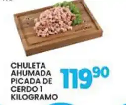 Alsuper chuleta ahumada picada de cerdo oferta
