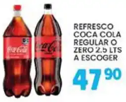 Alsuper refresco coca cola regular o zero oferta