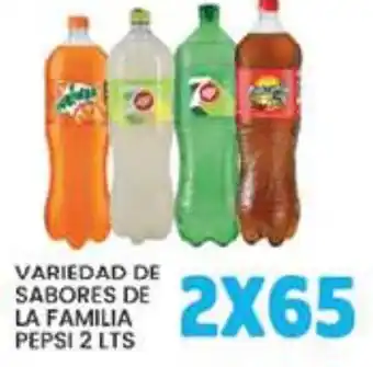 Pepsi variedad de sabores de la familia pepsi 2 lts
