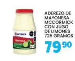 Alsuper McCormick Aderezo de Mayonesa con Jugo de Limones oferta