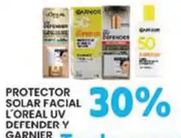 Alsuper l'oreal uv defender y garnier oferta