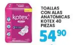 Alsuper kotex toallas con alas anatomicas oferta