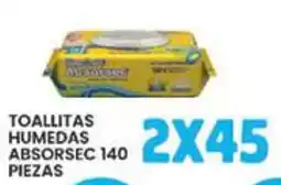 Alsuper Absorsec toallitas humedas oferta