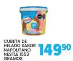 Alsuper Nestle cubeta de helado sabor napolitano oferta