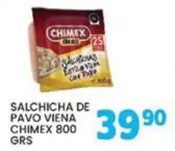 Alsuper chimex salchicha de pavo viena oferta