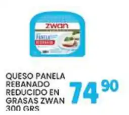 Alsuper Zwan queso panela rebanado reducido en grasas oferta