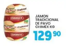 Alsuper Chimex jamon tradicional de pavo oferta