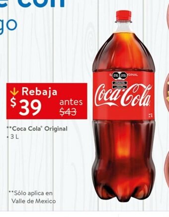 Walmart Coca Cola Original 3L oferta