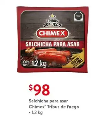 Walmart Salchicha para asar Chimex Tribus de fuego 1.2 kg oferta