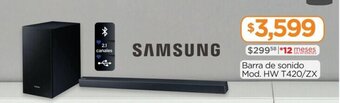 Chedraui Samsung - Barra de Sonido Mod. HW T420/ZX oferta