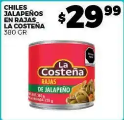 Merco La costeña - chile jalapeños en rajas oferta