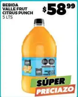 Merco Valle frut - bebida citrus punch oferta