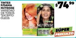 Merco Garnier - tintes p/dama nutrisse oferta