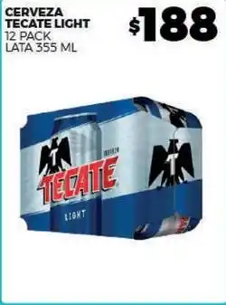 Merco Tecate - cerveza light lata 355 ml oferta