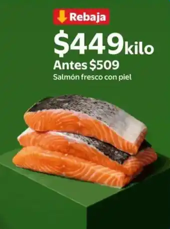 Walmart Express Salmon fresco con piel oferta