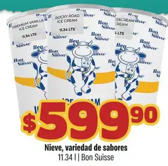Smart & Final Bon Suisse Nieve, variedad de sabores oferta