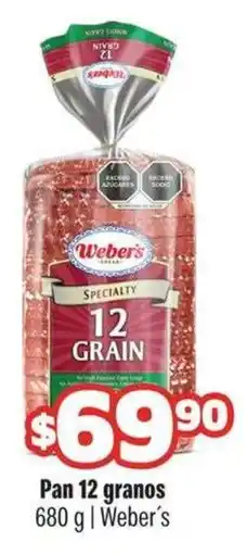 Smart & Final Weber's Pan 12 granos oferta