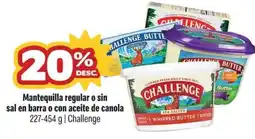 Smart & Final Challenge mantequilla regular o sin sal en barra o con aceite de canola oferta