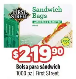 Smart & Final First Street Sandwich Bags oferta